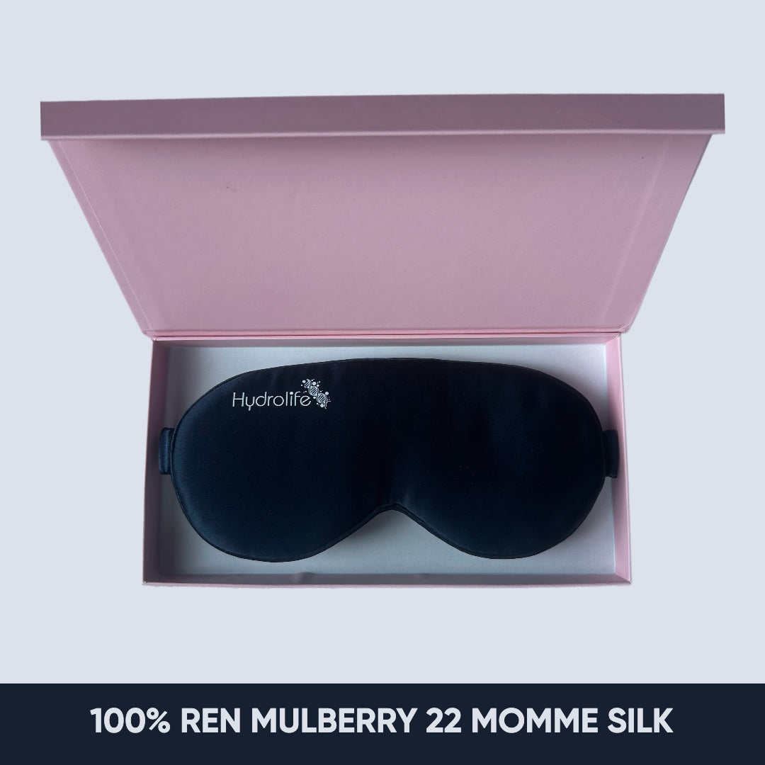 Luksus-sovemaske i Mulberry-silke