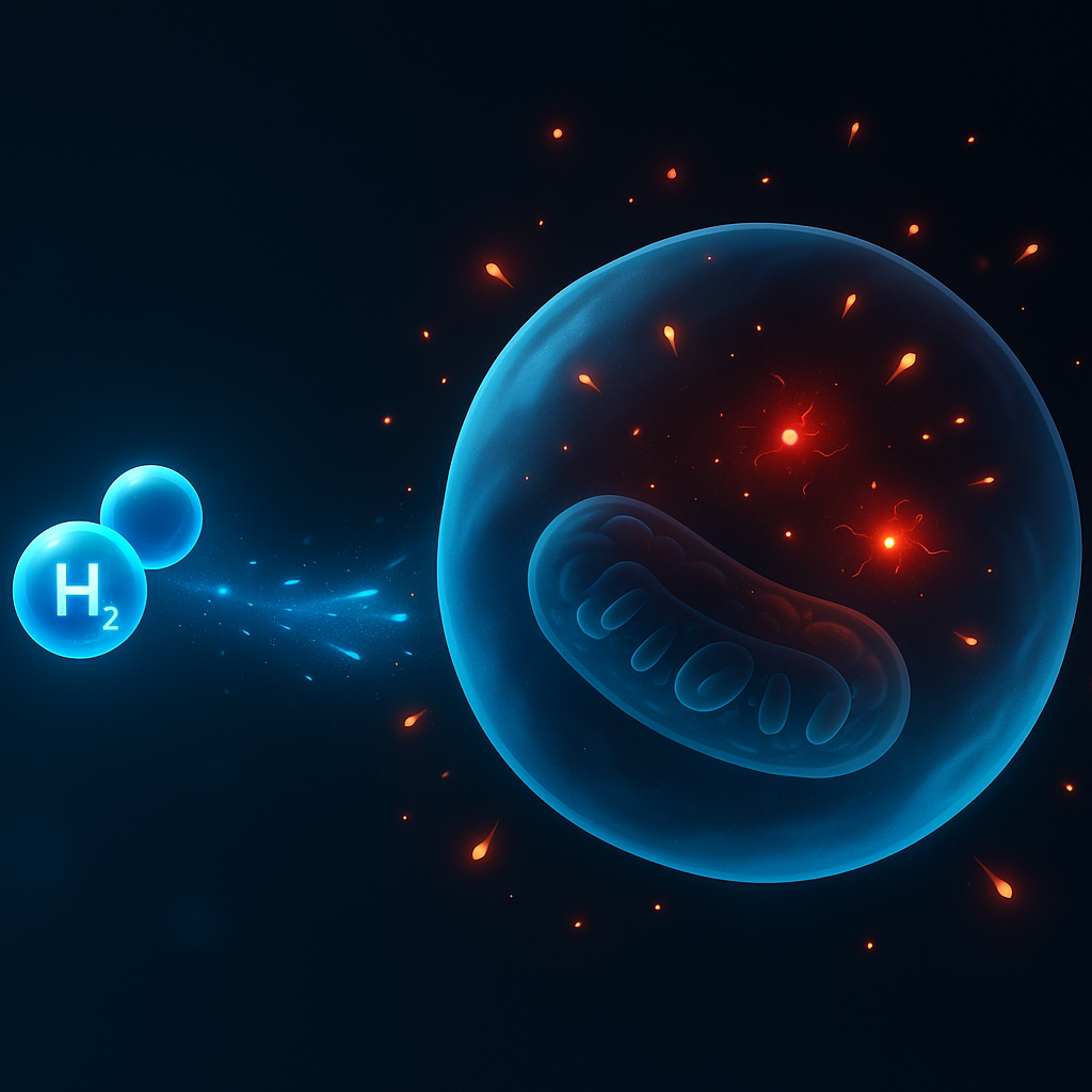 Molekylært hydrogen trænger ind i cellen